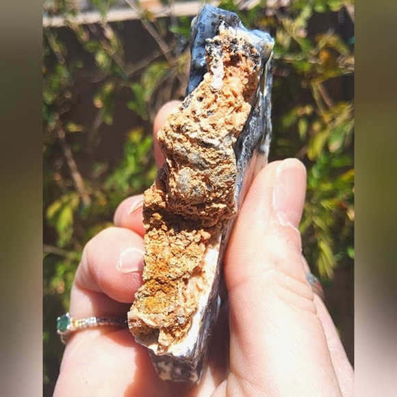 Semi Polished Beautiful Dendritic Opal Slab - Picture 6 of 17